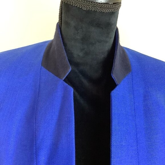 STELLA MCCARTNEY WOOL ROYAL BLUE BLAZER - Picture 4 of 12